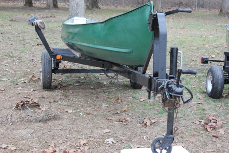 Grumman Square Stern Canoe, Cruise And Carry 2.7 Hp Motor 