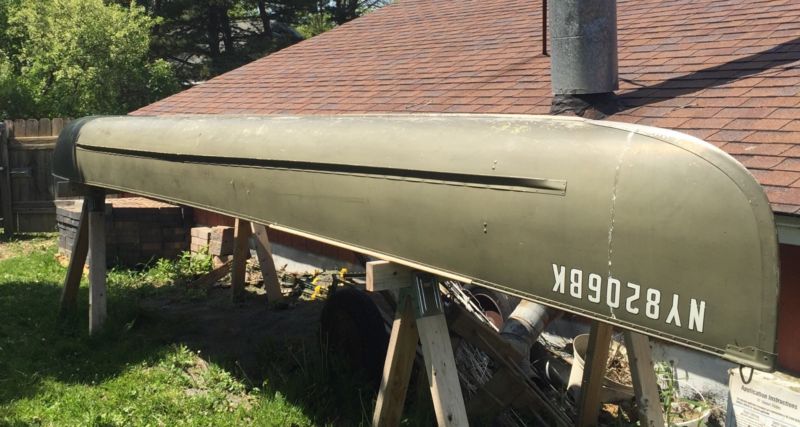 Grumman Canoe 19' Vintage Square Stern for sale from 