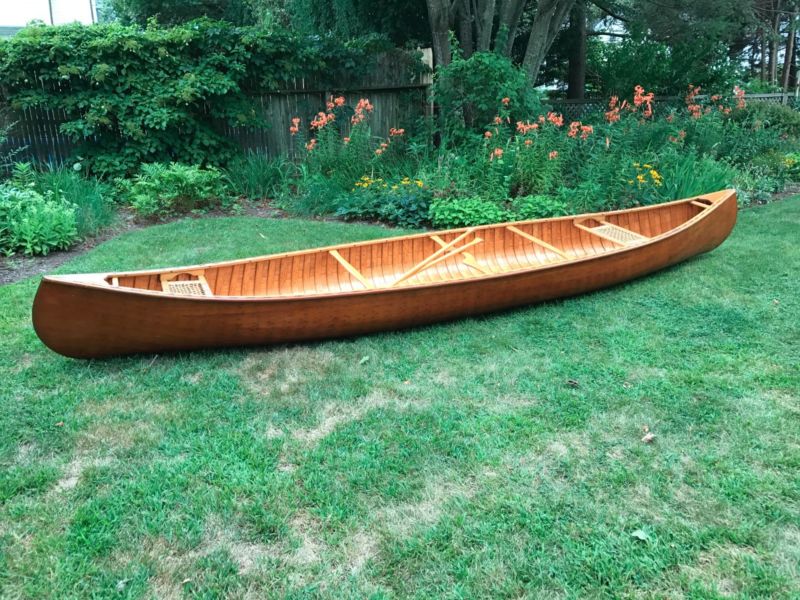 17.6 Ft Rheaume Wood Trader Canoe for sale from United States