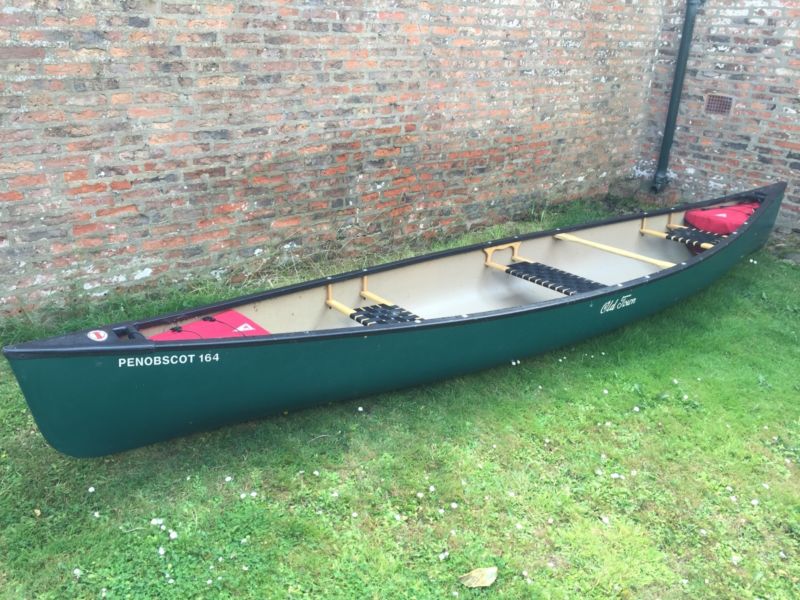 Old Town Penobscot 164 Canoe With Paddles, Floats for sale ...