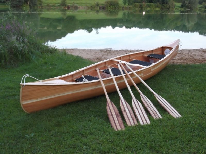 Holzkanadier Kanu Leistenbauweise Handgefertigt for sale from Germany