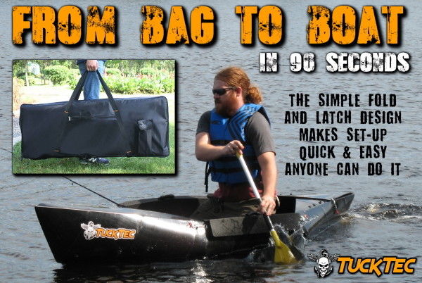 new! tucktec folding canoe! - a 10 foot canoe that fits in