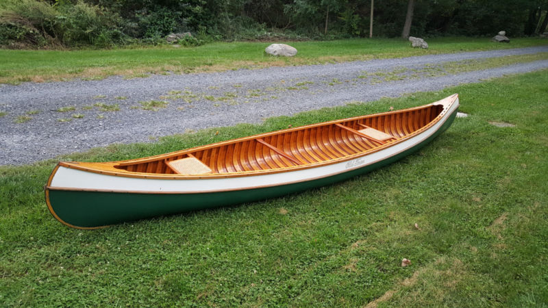 old town wood and canvas canoe original late production