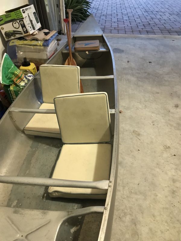 15 Foot Grumman Canoe With Motor And Accessories for sale from United States