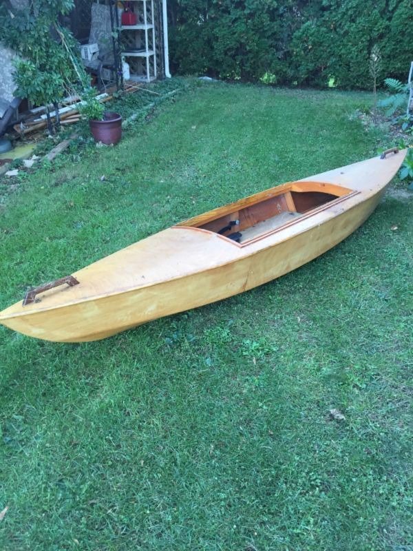 wooden canoe or kayak. canyak? for sale from united states