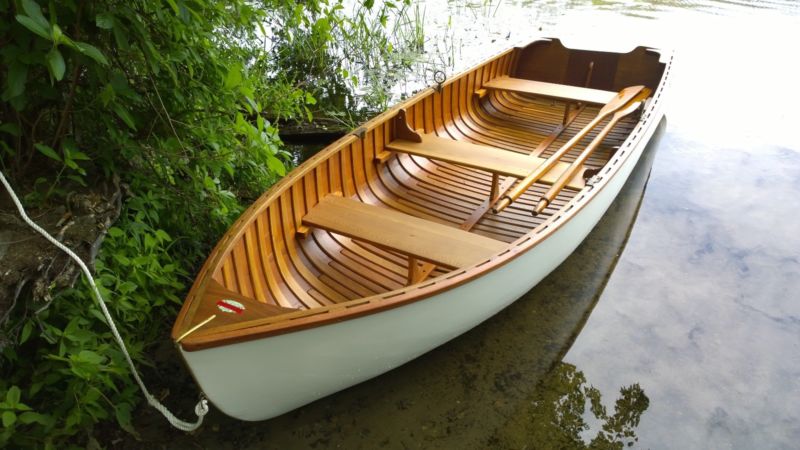 Old Town Sport Boat, Wood & Canvas, Antique, Restored Wooden Classic ...