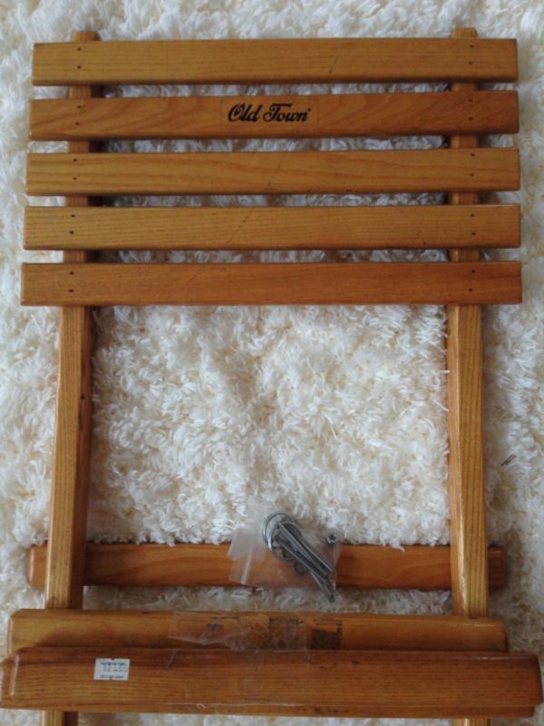 brand new w hardware ~ old town wooden canoe seat from old