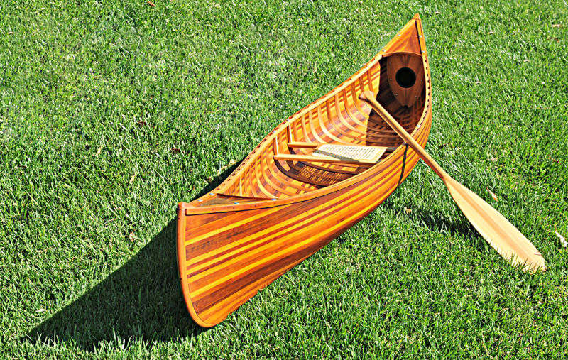 K034M-Old Modern Handicrafts Canoe With Ribs Curved Bow, 10-Feet ...