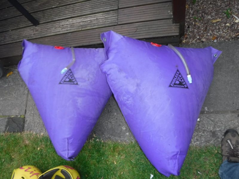 2 x canadian canoe flotation bags, 2 x waterproof