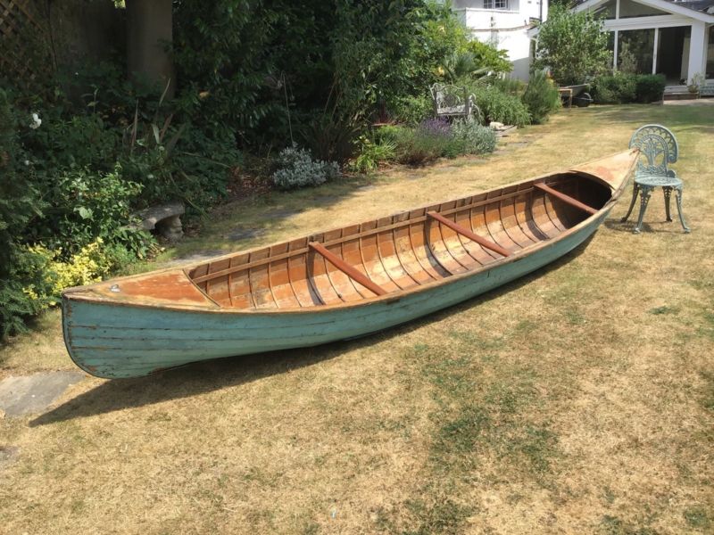 wood canoe 15’ for sale from united kingdom