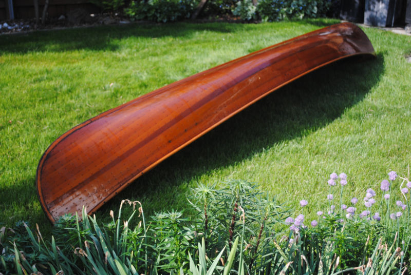 lakefield hiawatha 1965 cedar strip canoe rilco