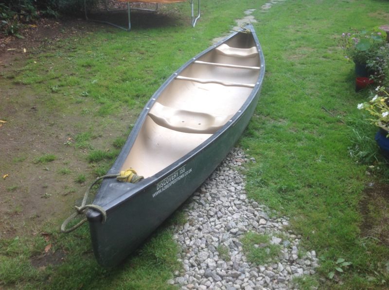 old town discovery - 3 x person plastic canadian canoe for