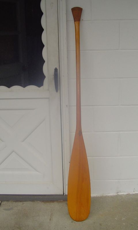 two vintage old town canoe paddles