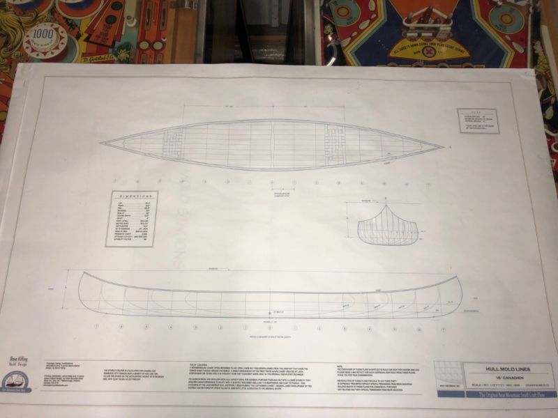 Cedar Strip Canoe Plans for sale from Canada