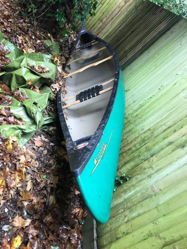 canadian canoe kayak, strip cedar construction with ash