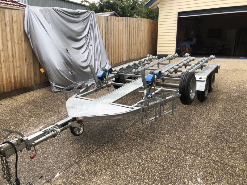 Double / Dual Trailer For Jet Ski With Torsion Dual Suspension for sale ...