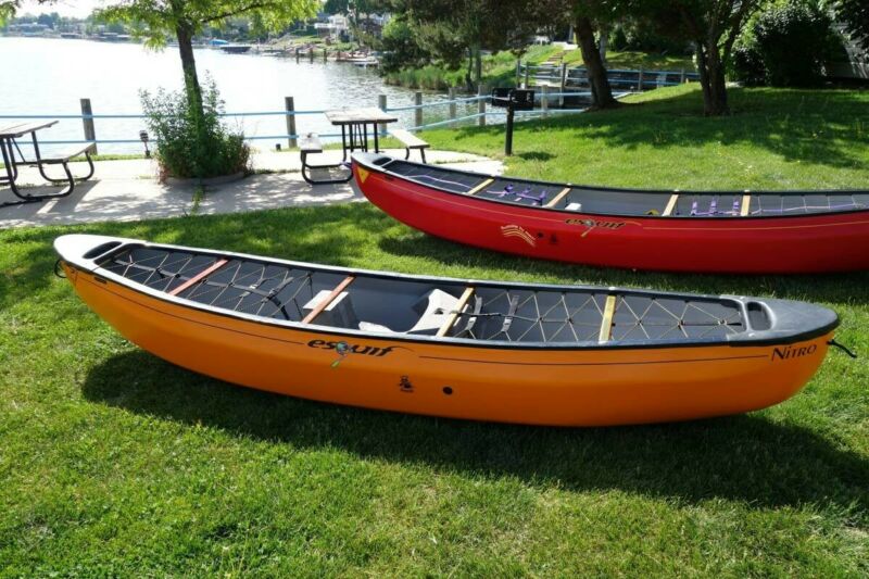 Esquif Nitro Whitewater Canoe Excellent Condition, Bulkhead Saddle