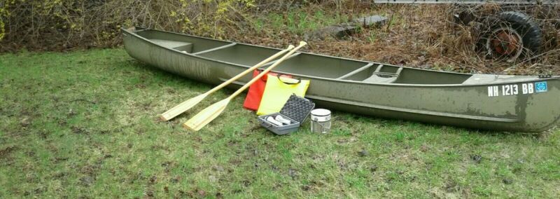 coleman ram-x canoe, ram - x 15 scanoe about 15.5 ft long
