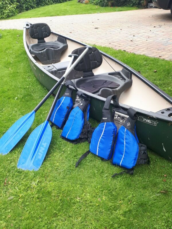 Old Town, Saranac, Canadian Canoe - 3 Seater. Plus Paddles 