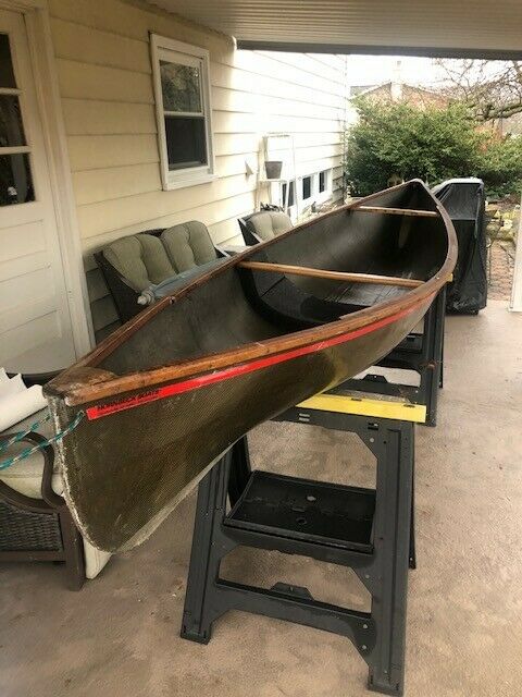 hornbeck 23-pound, 12-foot solo fishing canoe made with
