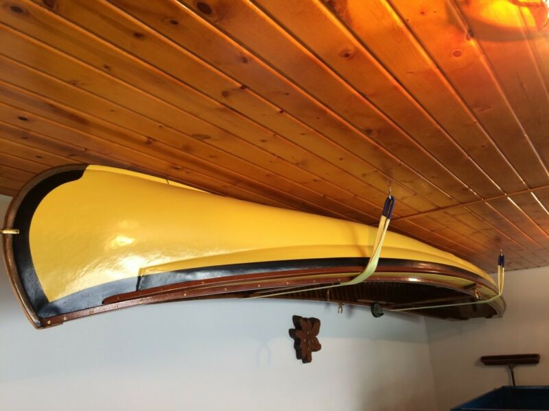 Old Town Wood Canoe 18 Foot Sponsons Square Stern With 