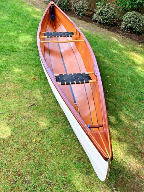 wooden canadian open canoe for sale from united kingdom