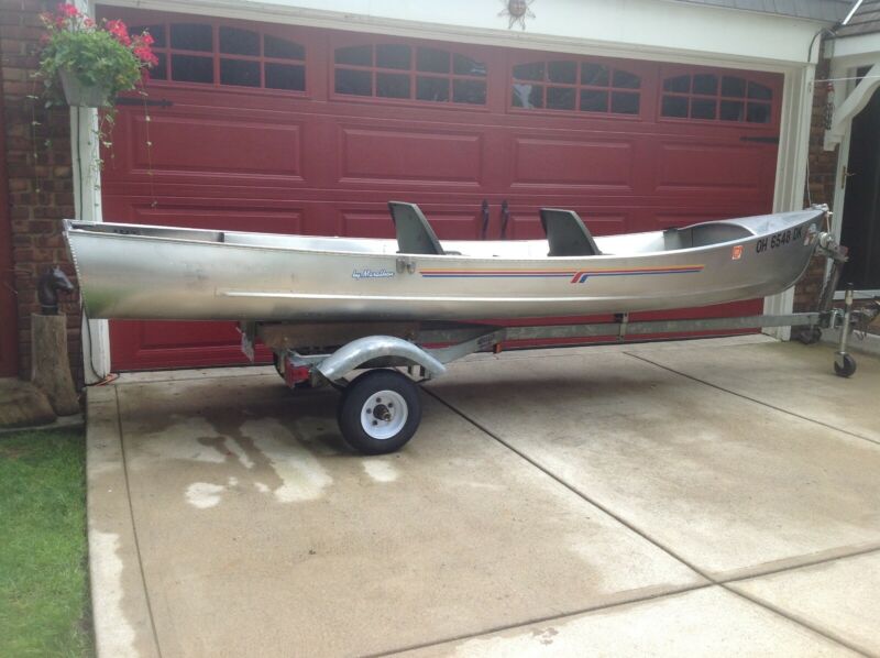 15' 4" Grumman Aluminum Sport Boat W/ Trailer Excellent ...