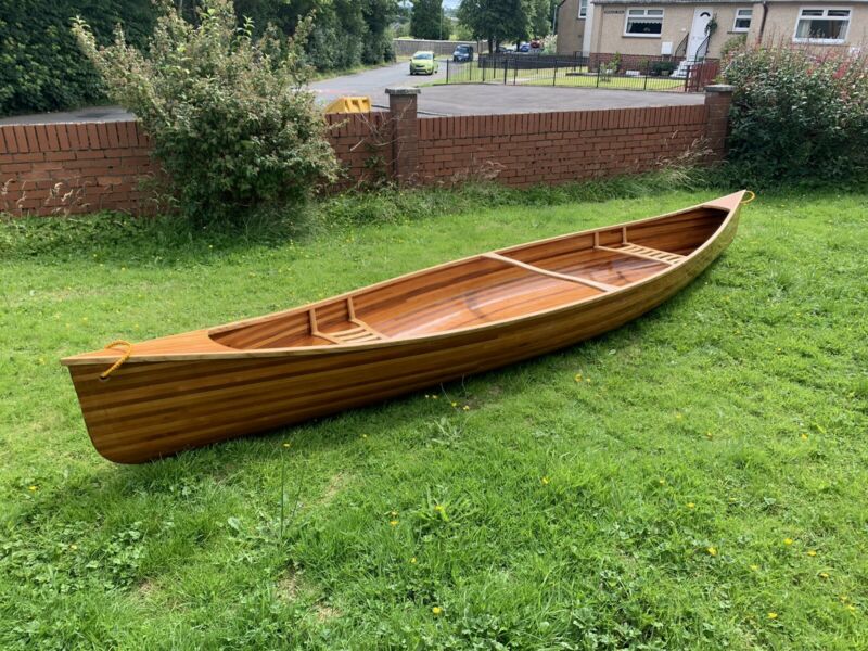 17ft wooden canoe for sale from united kingdom