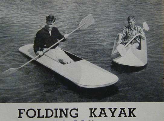 Folding Kayak How-To Build Plans Light Wood &amp; Canvas Folds ...