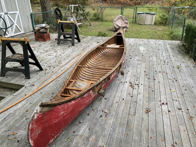 Old Town Canoe 1925 Restored 1973.. Needs Restoration Serial 86691 16