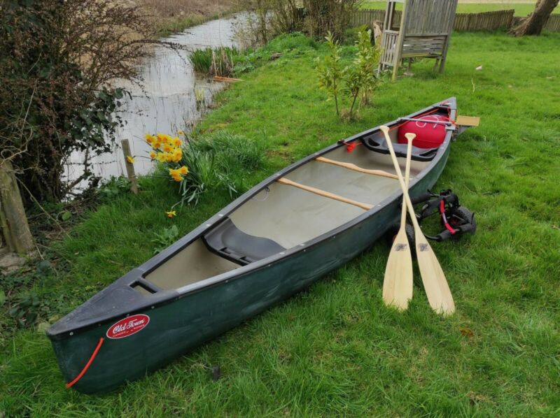 Old Town Canadian Canoe Discovery 158 4.57m 15'8 + Motor Mount Full ...