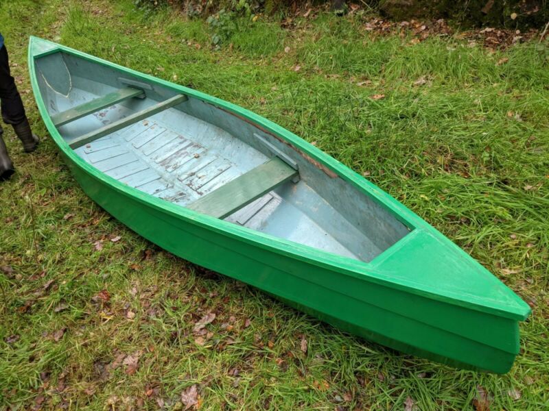 Canadian Canoe Used. 14 Foot Canadian Canoe With Two Seats for sale ...