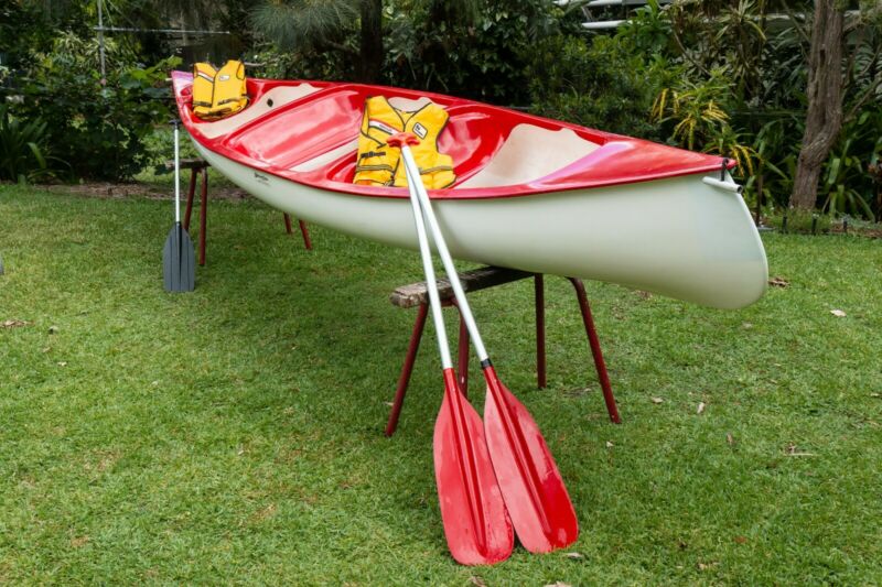 Natureline 4.8m Fibreglass Canadian Canoe For Sale From Australia