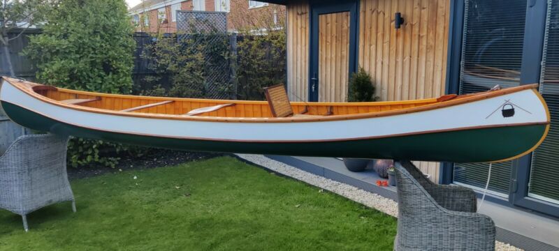 15' Northwoods Canoe Co. Cheemaun Wood And Canvas Canadian Canoe. For 