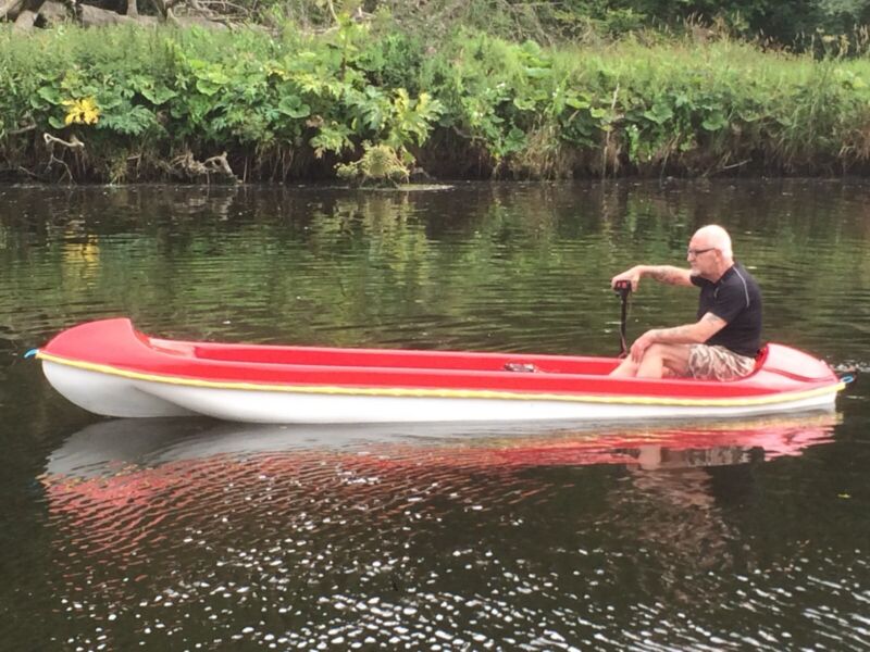 Open Canoe 4.2m 3 Seats With Paddles Electric Outboard Motor And ...