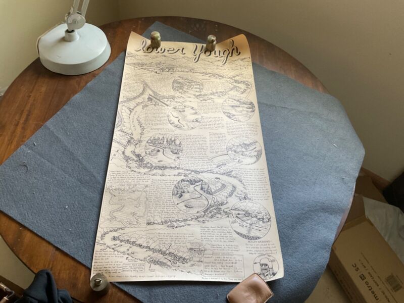 Lower Yough Map/poster - River Rafting - Pennsylvania - William Nealy ...