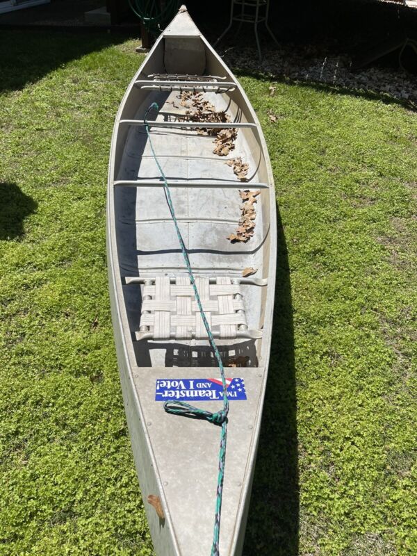 17 Foot Osagian Double End Canoe Aluminum Good Condition for sale from