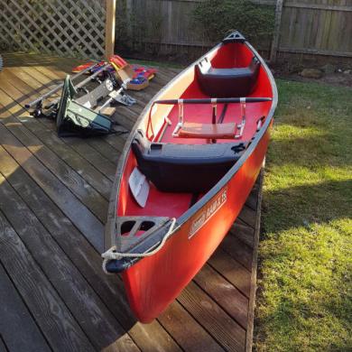 Coleman Ram-X Canoe, Ram - X 15 - 15 Ft Long, With Accessories