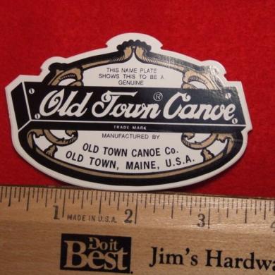Old Town Canoe Decal For Sale From United States
