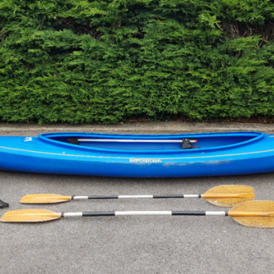 Voksen Rejsende følgeslutning Perception Kiwi 2 Canoe / Kayak, 2 Person, With Trolley And Paddles for  sale from United Kingdom