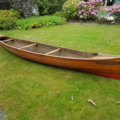 Classic Cedarwood Canadian Canoe And Trailer For Restoration 16' for ...