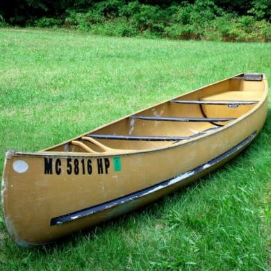 17' grumman aluminum “square stern” canoe for sale from