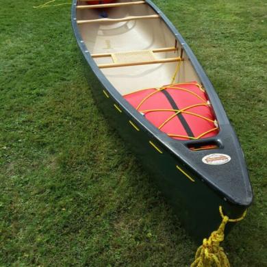 town canoe old bags discovery floatation 3man canadian foot open green current price