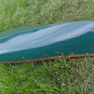 Old Town 16' Guide Model Wood/canvas Canoe Original Except For Fresh